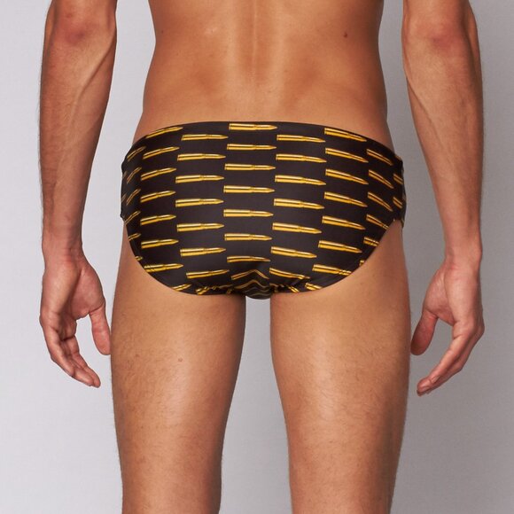 Mens Swim Brief In Black - Picture 8 of 8